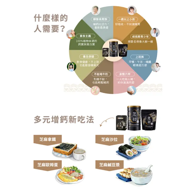 【芝初】8倍細高鈣黑芝麻粉380gx5罐 (送禮節日版)