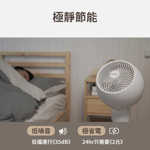 【SANSUI 山水】3D全方位立式循環扇 SDF-9UK 多功能電風扇 循環扇 循環扇 電風扇 靜音 可伸縮 父親節 送禮