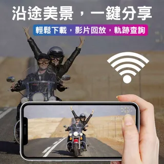 【CARSLAVE】D9機車行車記錄器1080P高畫質前後雙鏡頭款(WIFI/加碼送32G記憶卡)