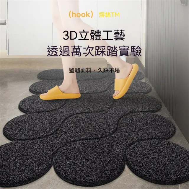新川-家用入戶門地墊43*75cm 玄關門口耐髒腳墊 門廳入門防滑墊 客廳地毯 進門墊子