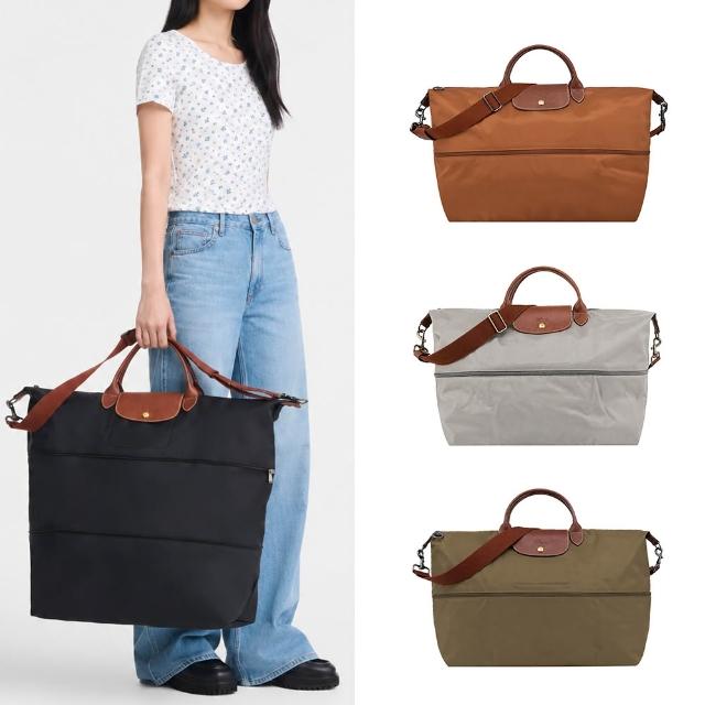 【LONGCHAMP】LE PLIAGE系列再生尼龍延展兩用旅行袋(多色選)