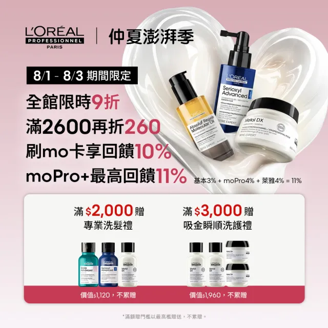 【L’OREAL 巴黎萊雅PRO】絲漾博甦活髮韌洗髮精 500ml(強韌/防斷/細軟髮救星)