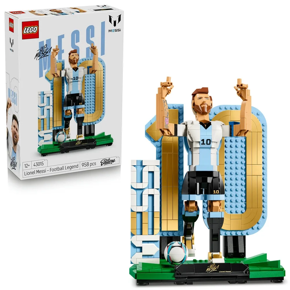 【LEGO 樂高】Editions 43015 Lionel Messi－足壇傳奇(梅西 世足 2026世界盃 禮物 玩具)