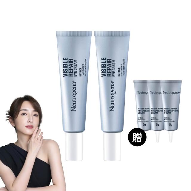 【Neutrogena 露得清】肌緻新生A醇眼霜15g 2入組(柯佳嬿代言/抗老推薦)
