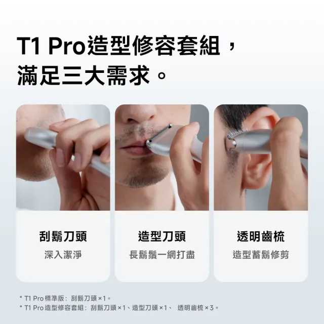 【Laifen 徠芬】T1 Pro 電動刮鬍刀禮盒套組 鋁合金往復式電鬚刀 全機防水 Type-C快充 原廠2年保固