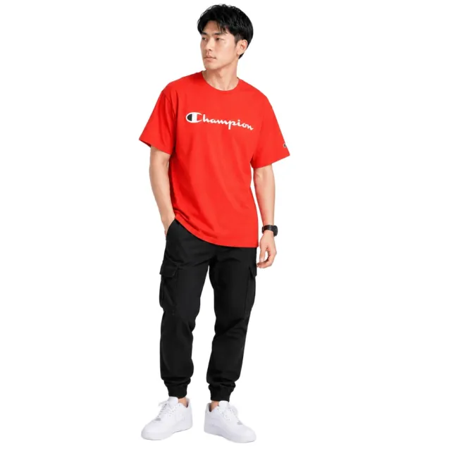 【Champion】冠軍 純棉 5.2盎司薄款 LOGO 短袖 T恤 上衣 短T CLASSIC GRAPHIC TEE SCRIPT(請留意尺碼數據)