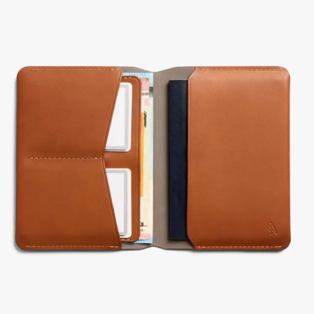 【Bellroy】官方直營 Passport Cover 真皮護照套 - RFID防盜(焦糖棕)