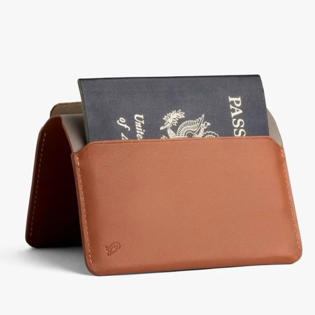 【Bellroy】官方直營 Passport Cover 真皮護照套 - RFID防盜(焦糖棕)