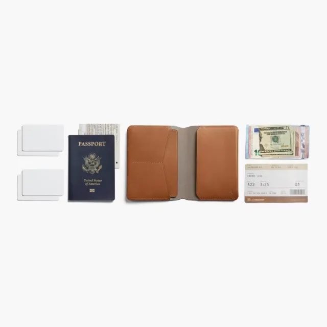 【Bellroy】官方直營 Passport Cover 真皮護照套 - RFID防盜(焦糖棕)