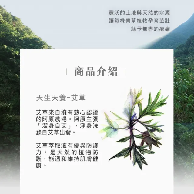 【阿原】艾草洗手水95mL*3(植癒力.艾草.修護敏弱.抗菌防護.沉穩舒心)