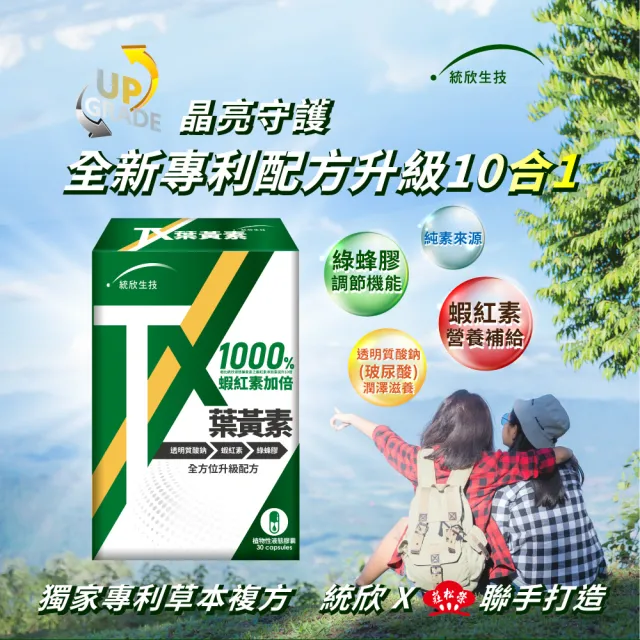 【統欣生技】TX-游離型專利葉黃素液態膠囊 5入組(30粒/入-全素可食)