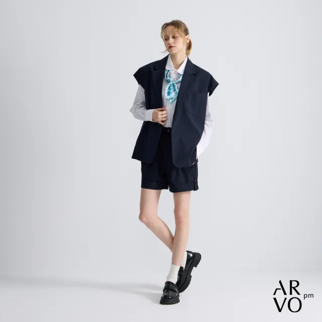 【ARVOpm】男女同款_花卉邊框印花領巾73126328003(限時6折)