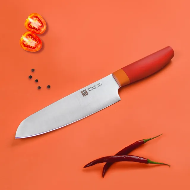 【ZWILLING 德國雙人】Now S日式主廚三德刀18cm-3色任選/新舊包裝隨機出貨(德國雙人牌集團官方直營)