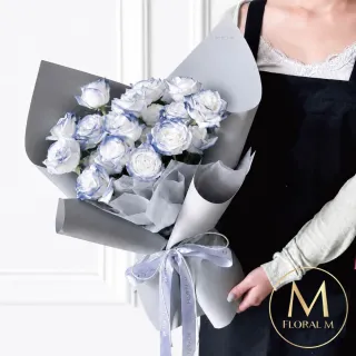 【Floral M】英倫公爵玫瑰鮮花花束(情人節花束/告白禮物/求婚花束/鮮花花禮/玫瑰花束)