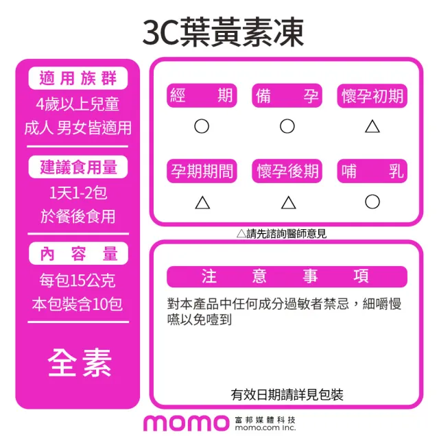 【funcare 船井生醫】果凍三兄妹3C葉黃素凍6盒(共60包；兒童寶貝專用)