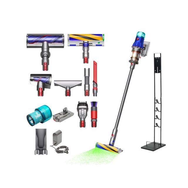 【dyson 戴森】V12 SV46 Detect Slim Fluffy Total Clean 強勁輕量智慧無線吸塵器 MO獨家升級版 (雙主吸頭)