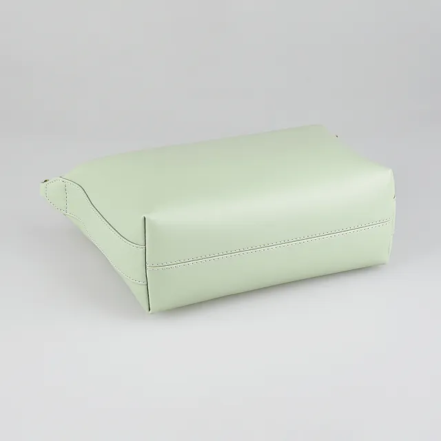 【FURLA 芙拉】FURLA精品小牛皮鍊帶肩背斜背包(迷你/淺鼠尾草綠)