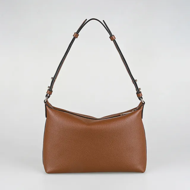 【BALLY】BALLY精品牛皮肩背包斜背包(小/焦糖棕)