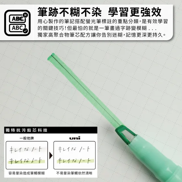 【uni】抗污自動鉛筆芯 黑色 10入囤貨組 0.5mm (40支/入)