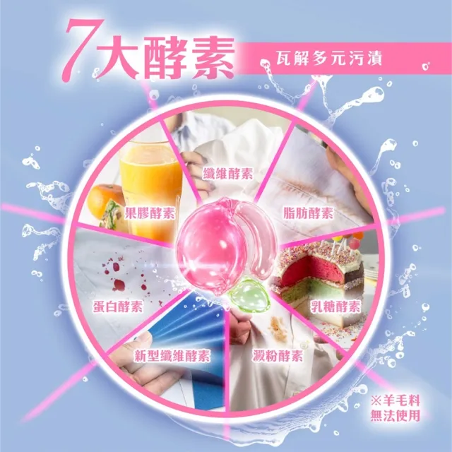 【清淨海】momo獨家 小桃子 植萃酵素洗衣膠囊40顆(母嬰友善/清淨海桃子洗衣球)