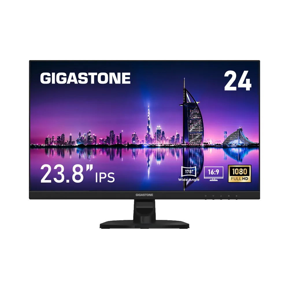 【Gigastone 立達國際】LM-24FF2 24型 IPS 極窄邊框電腦螢幕(護眼/HDMI/1080P/內建喇叭/低藍光/零閃屏)
