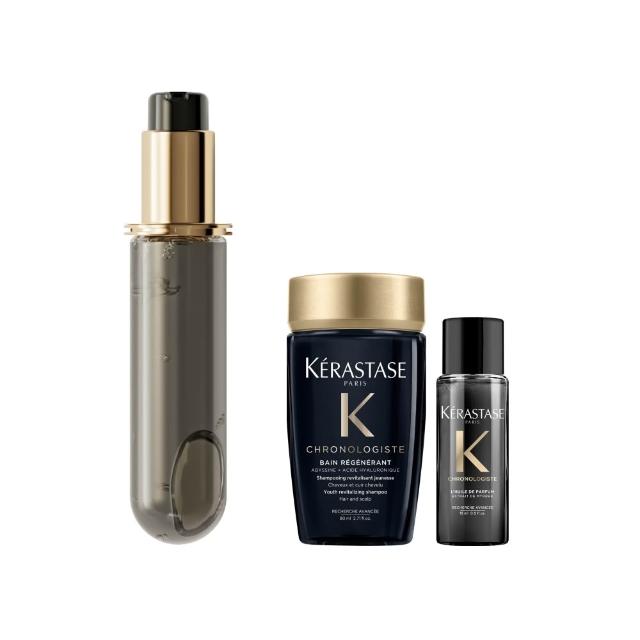 【KERASTASE 巴黎卡詩】黑鑽極萃逆時玫瑰香氛露75ml填裝瓶(護髮油/護髮/髮油)