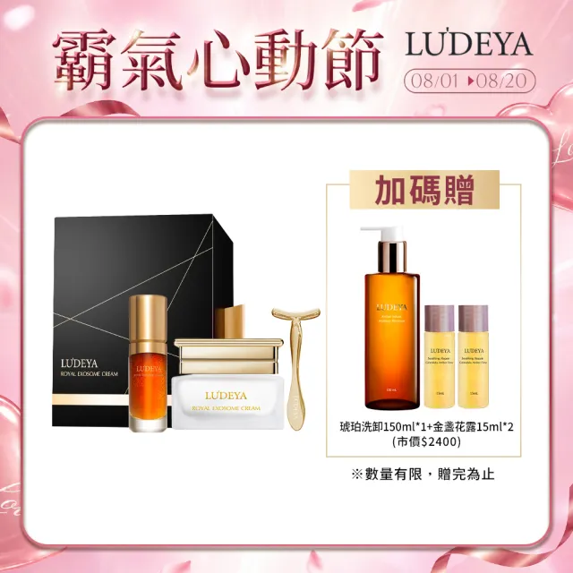 【LUDEYA】彈潤緊緻組(瑰泌霜60ml+瑰泌精華35ml)