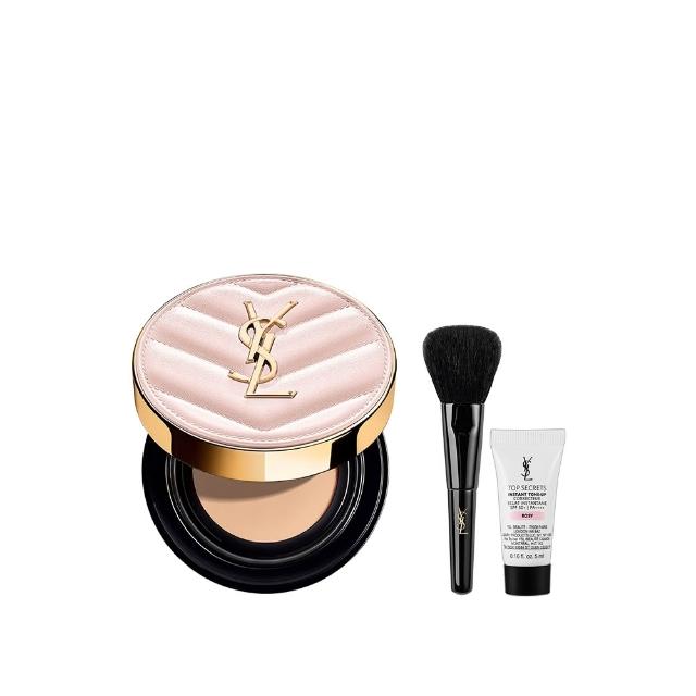 【YSL】官方直營 超模光感精華水氣墊SPF50+/PA++++ 12g(粉紅氣墊/防曬/任選1款)