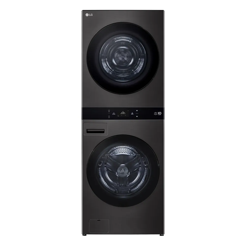 【LG 樂金】家電快配22公斤+20公斤◆AI智控洗乾衣機◆尊爵黑(WD-S2220B)