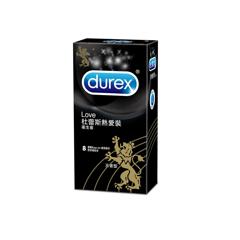 【Durex 杜蕾斯】熱愛裝王者型保險套8入x4(共32入-避孕套/衛生套/基本防護系列)