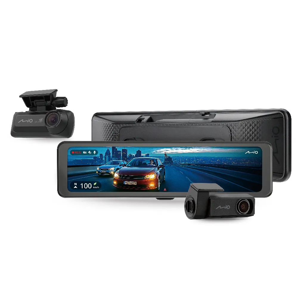 【MIO】含安裝 MiVue R889WD(前後鏡頭車內版)前4K後2K極致畫質 新2代星光級 分離式鏡頭 後視鏡型行車記錄器