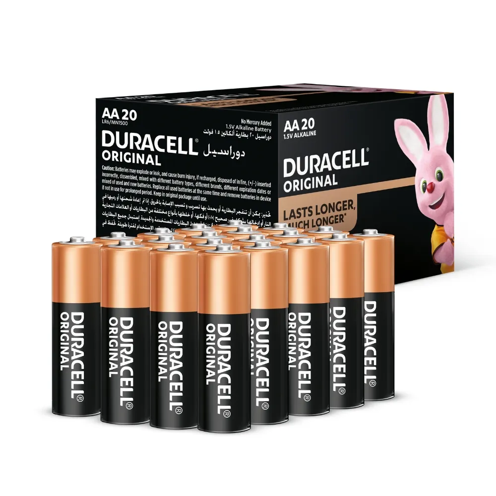 【DURACELL 金頂】金頂 經典鹼性-3號 AA(20入裝)