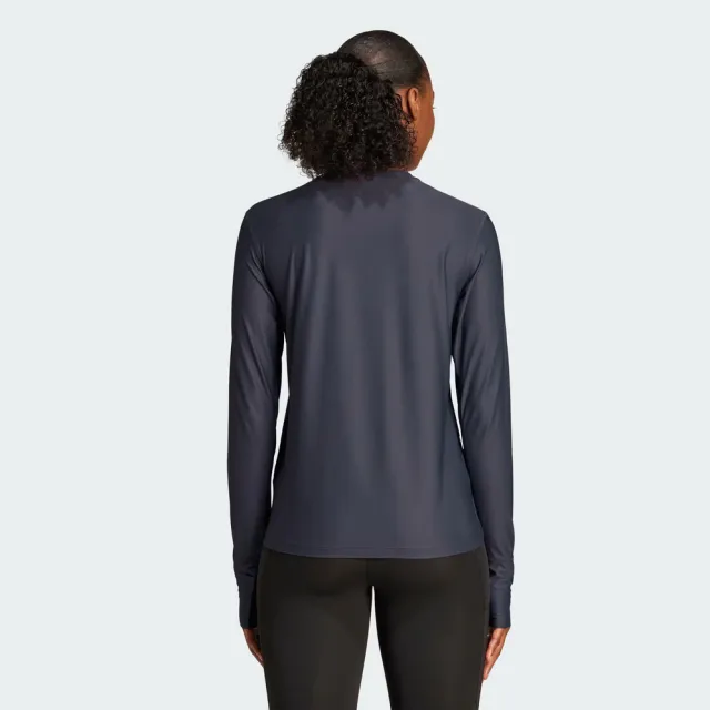 【adidas 愛迪達】Otr B Ls 女 長袖上衣 路跑 運動 吸濕排汗 深紫(KC2197)