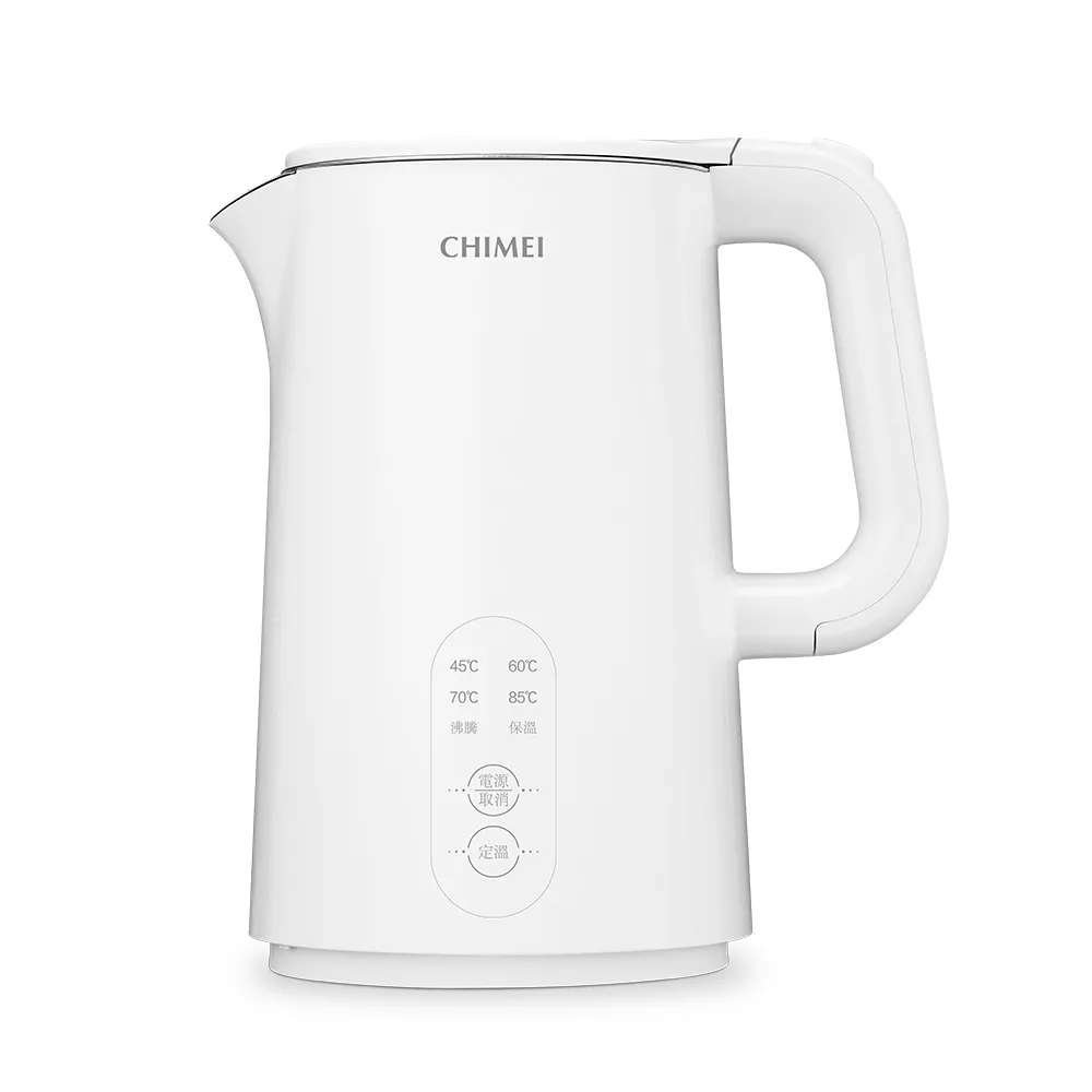 【CHIMEI 奇美】1.5L智能溫控不鏽鋼快煮壺-簡單白設計 (KT-A5MPT6)
