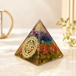【天天水晶】開運五行全功效金字塔奧鋼塔｜大10x10x10cm
