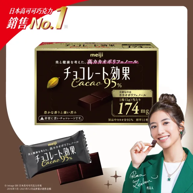 【Meiji 明治】巧克力效果CACAO黑巧克力 72%/86%/95%(盒裝*5盒/箱)