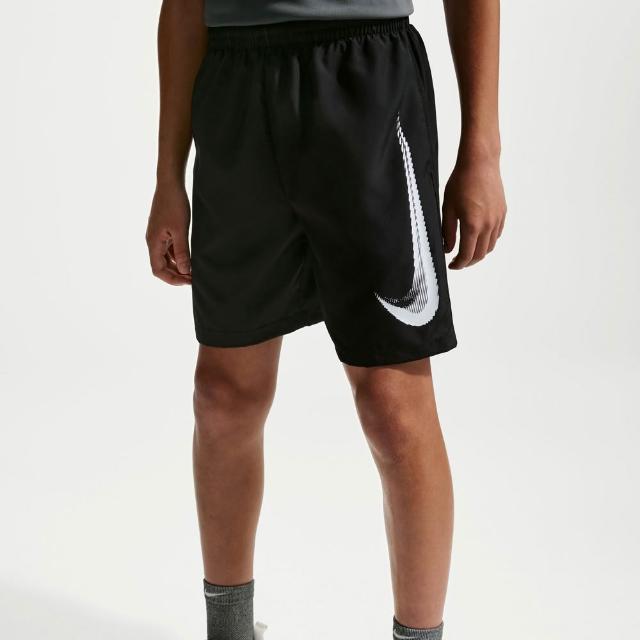 【NIKE 耐吉】短褲 童裝 大童 男女童 運動褲 速乾 B NK MULTI REFRESH SHORT 黑 IO0736-010