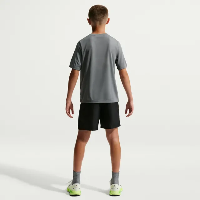 【NIKE 耐吉】短褲 童裝 大童 男女童 運動褲 速乾 B NK MULTI REFRESH SHORT 黑 IO0736-010