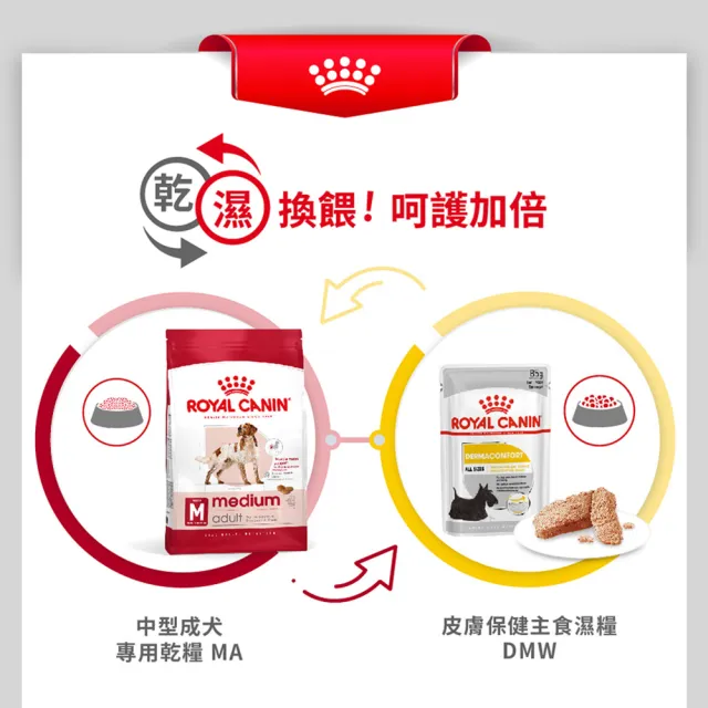 【ROYAL 法國皇家】中型成犬專用飼料 MA 4KG(狗乾糧 狗飼料 免疫力 腸胃)