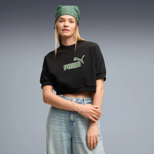 【PUMA】短袖上衣 女  ESS No.1 Logo 黑 63664501
