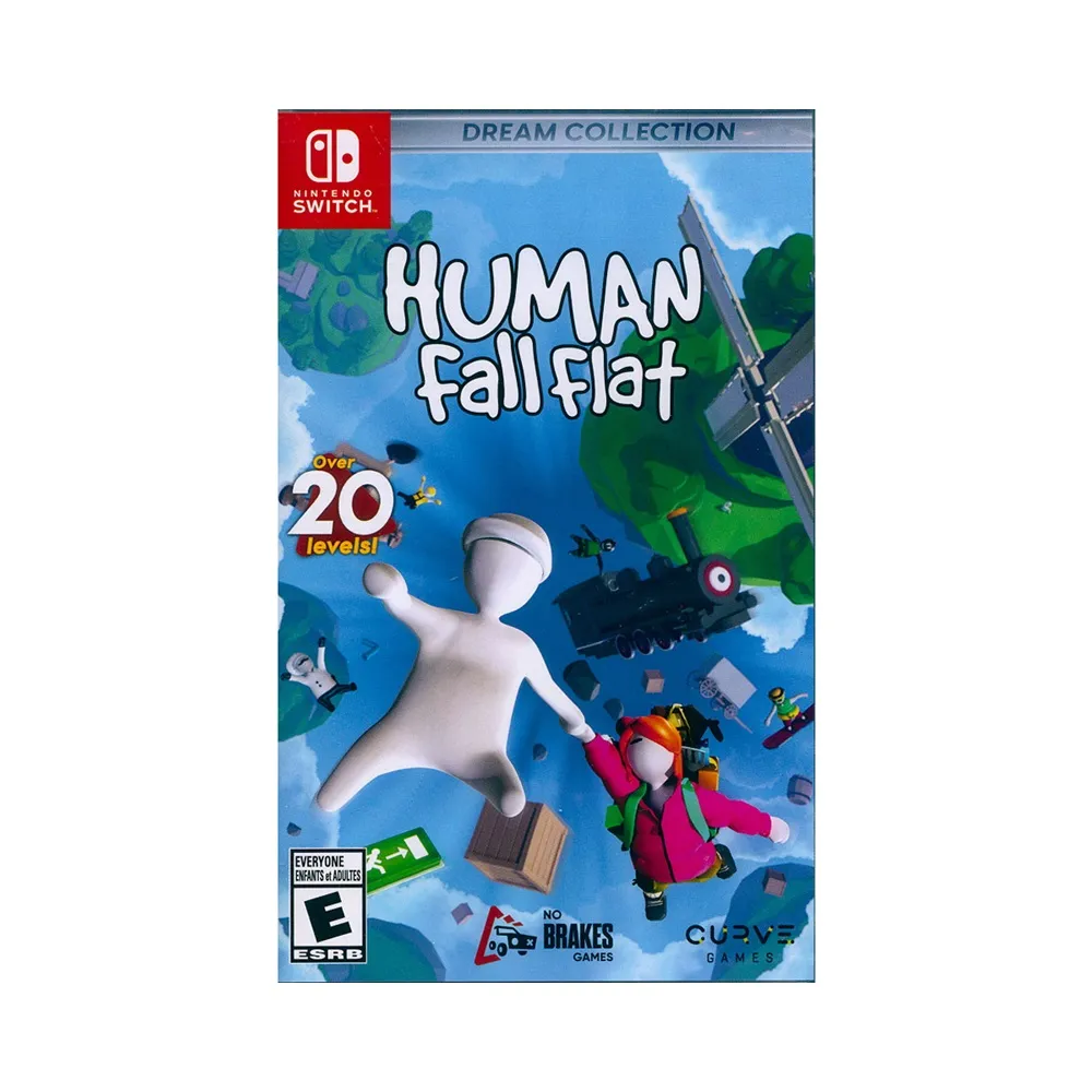【Nintendo 任天堂】NS SWITCH 人類:一敗塗地夢想集 Human Fall Flat 人類 : 跌落夢境夢想集(中英日文美版)