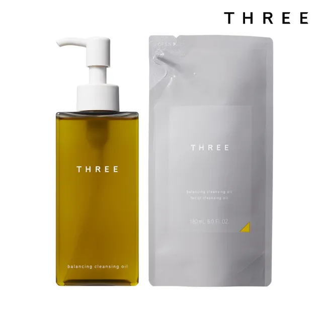 【THREE】平衡潔膚油超值補充組(卸妝油/潔顏油)