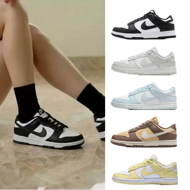 【NIKE 耐吉】運動鞋 休閒鞋 W NIKE DUNK LOW 女鞋 復古鞋 經典 熊貓 灰白 多色(DD1503-101&)