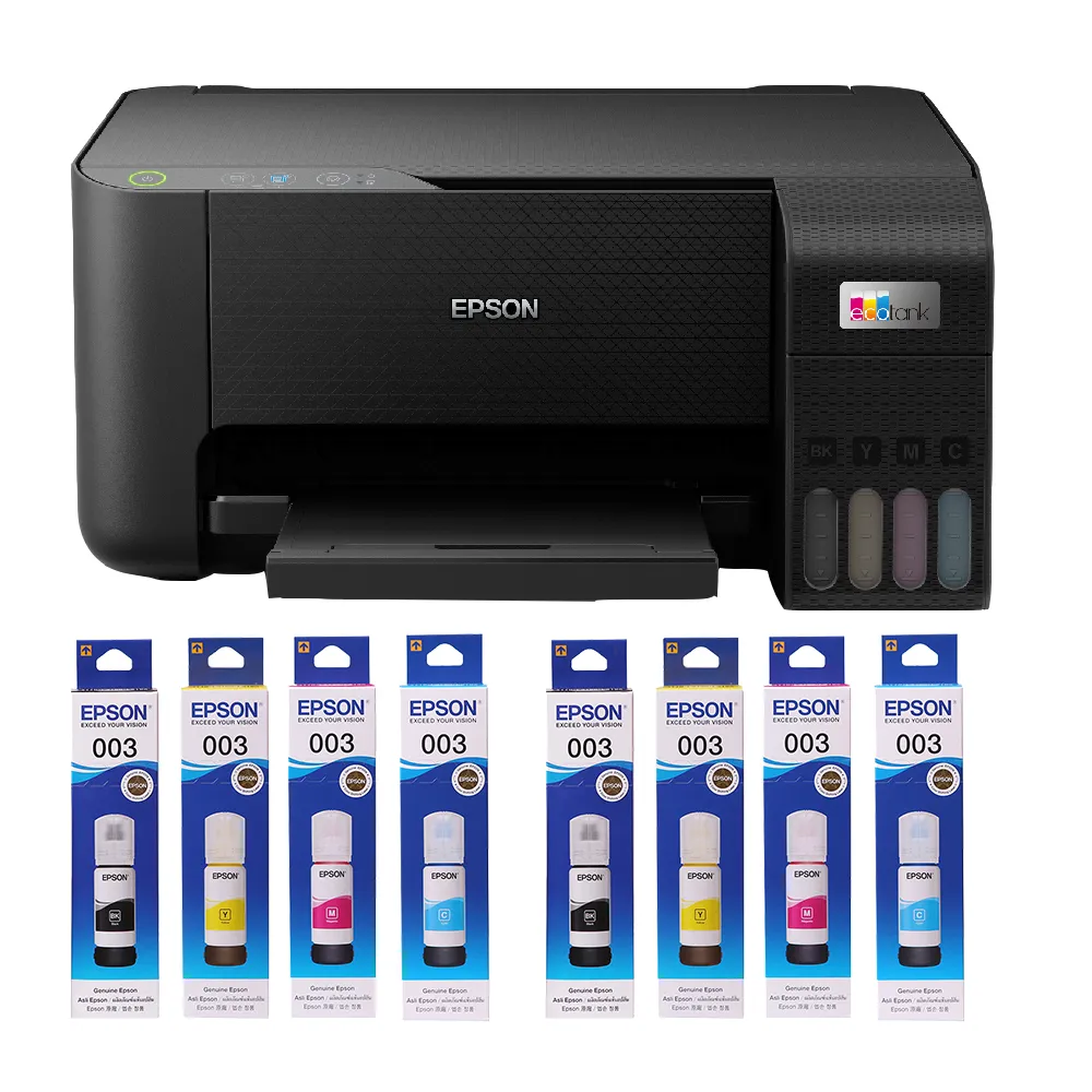 【EPSON】官方直營 搭2組T00V原廠1黑3彩墨水★L3210 高速三合一連續供墨印表機