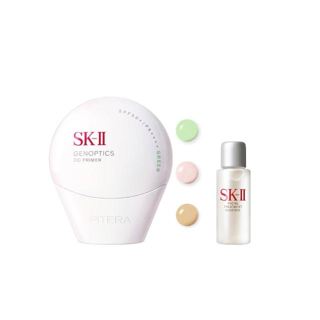 【SK-II】官方直營 光蘊輕透CC霜30g(自然膚或玫瑰粉或校色綠/防曬小白球/SPF50+/新色上市)