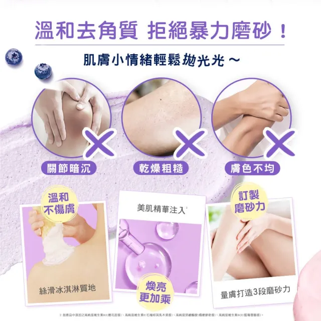 【Dove 多芬】去角質冰淇淋身體磨砂膏298gx1入(薰衣草/櫻桃/藍莓雪酪/石榴籽/櫻花/楓糖/奇異果籽)