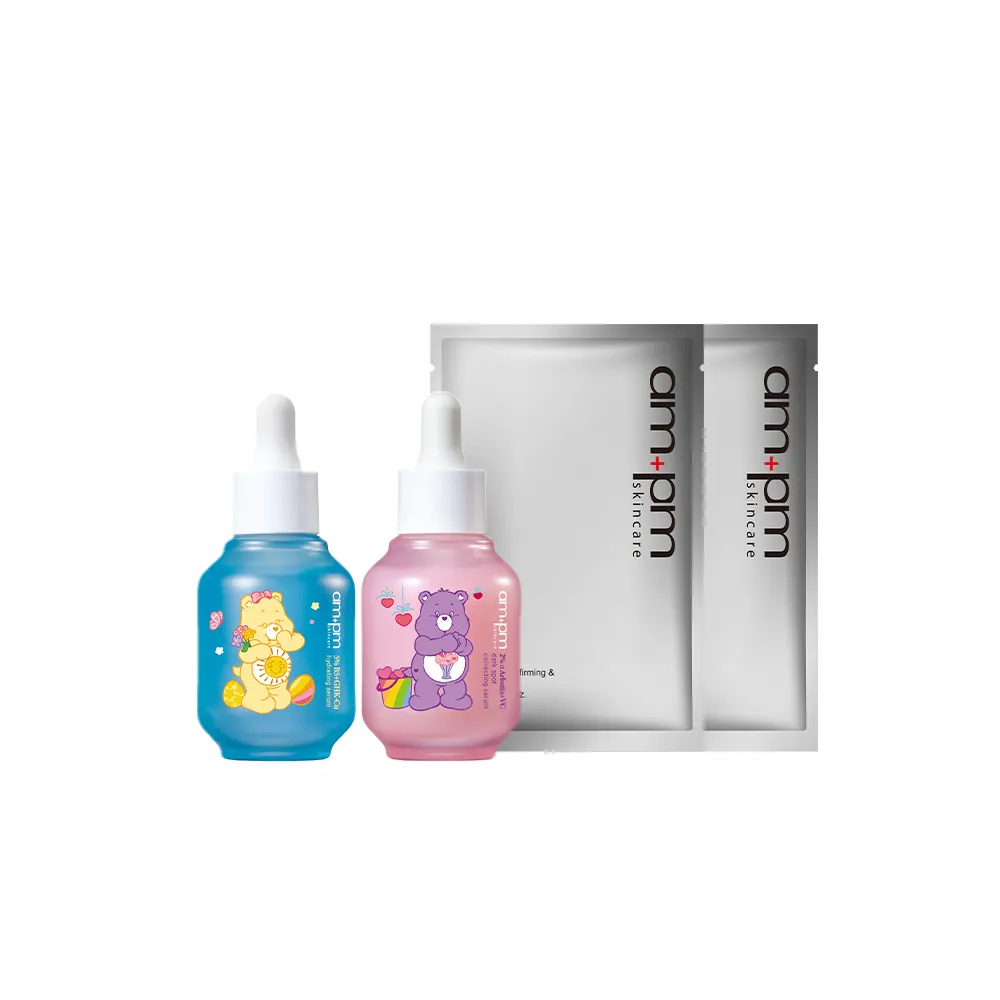 【ampm 牛爾】5% B5藍銅舒緩保濕精華30ml+2% α熊果素VC淡斑精華30ml(保濕/淡斑美白)