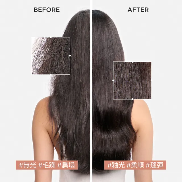 【KERASTASE 巴黎卡詩】釉光香頌玫瑰護髮精油45ml+髮乳250ml(全新上市/小粉球/柔順/抗躁/蓬彈)