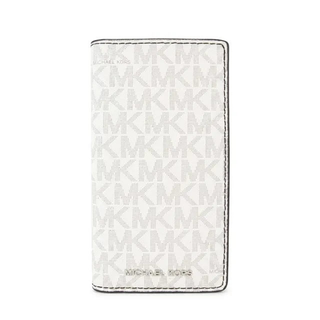 【Michael Kors】新款PVC、皮革多卡名片拉鍊零錢包36F3COLD1B(白)