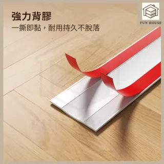 【FUN HOUSE】防踩耐磨理線槽-任選2入組(電線走線槽 隱藏電線網線 PVC地線槽 延長線收納槽 明線走線槽)
